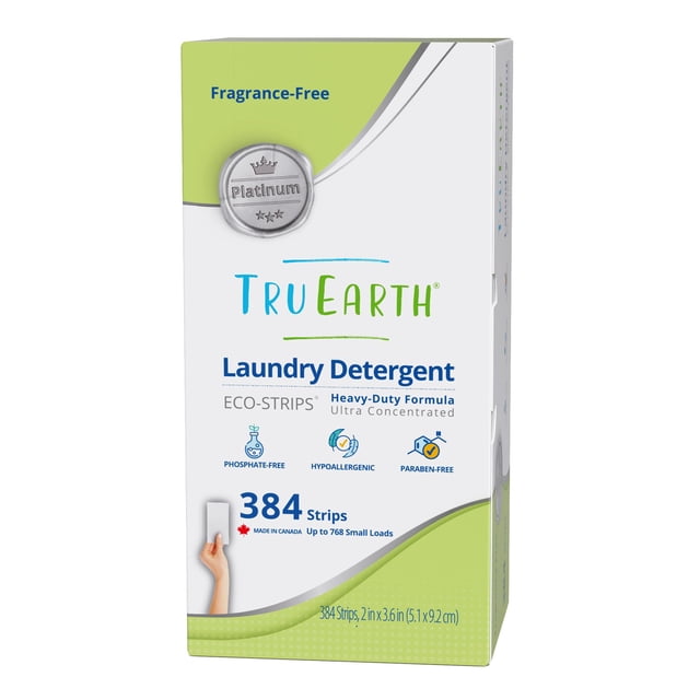 Láminas de detergente para ropa Tru Earth Platinum 768 cargas