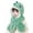 Green, variant on Godderr Baby Kids Winter Hats for Boys Girls Warm Polar Fleece Hat Scarf,Toddler Cute Cartoon Windproof Hooded Scarf Thick Fleece Cap for 2-8Y