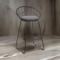 thumbnail image 6 of Benjara 26" Counter Height Chair (Set of 2)- Mesh Backrest- Gray Seat- Black, 6 of 6