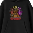 thumbnail image 2 of Five Nights At Freddy's Let's Party Multi Characters Long Sleeve Youth Black Heather Hooded Sweatshirt-Medium, 2 of 4