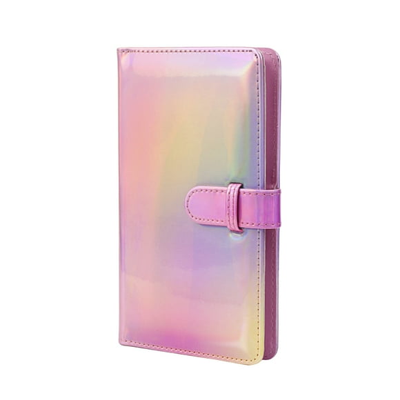 3 Inches 96 Sheet Photo Album Creative Memory Pictures Album Simple Style Commemorative Book for Home (Dazzle Pink)