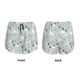 thumbnail image 5 of Picia Goose and Doodle Flowers Pattern Women's 2 in 1 Athletic Running Shorts High Waisted Workout Casual Gym Sweat Shorts with Comfy Liner Zipper Pockets-Small, 5 of 9
