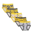 thumbnail image 7 of FUNFARE Underwear Construction Trucks Toddler Boys Cotton Briefs With Pouch (5 Pack) - 3T, 7 of 7