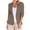 Khaki Womens Linen Blazers, variant on BSDJILFG Summer Linen Blazers for Women Plus Size Lightweight Suit Jacket ,S-5XL Business Casual Dress Jacket 3/4 Ruched Sleeve Dressy Cardigan