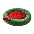 thumbnail image 2 of Hometravel Christmas Pet Bed, Washable Indoor Cat House with Warm Padding, Comfortable Winter Dog Bed for Pets, Seasonal Pet House with Holiday Design, 2 of 7