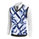 thumbnail image 4 of Camiseta sin mangas con cuello en V para hombre, estilo informal, con estampado vintage, permeable al trabajo y cuello en V., 4 of 5