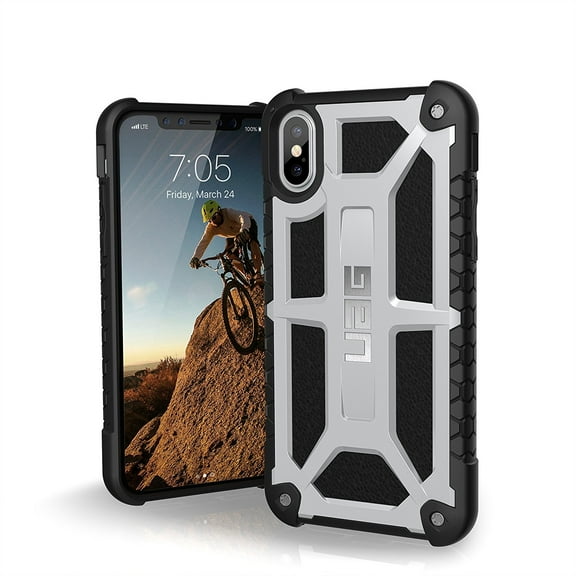 UAG iPhone Xs / X [5.8-inch] Monarch Feather-Light Rugged [Platinum] Case