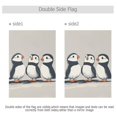 thumbnail image 4 of Yayeee Garden Flag 12" x 18" Double Sided Outdoor Yard Lawn Holiday Decorations, Cute Puffin, 4 of 6