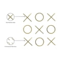 thumbnail image 2 of Meridian Furniture XOXO Gold Stainless Steel Contemporary Wall Decor, 2 of 7