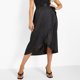 thumbnail image 3 of Gibobby faldas para mujer alta para mujer, falda envolvente de satén Jacquard de piedra, falda Sexy con cordones para otoño e invierno(Negro, M), 3 of 5