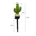thumbnail image 3 of Lámpara solar para césped, lámpara decorativa de cactus para el suelo, luz para paisajismo exterior, 3 of 7