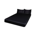 thumbnail image 2 of Queen Satin Sheet Set 4 Piece Deep Pocket Microfiber Bedding for Hot Sleepers up to 16 Inch Mattress, 2 of 6