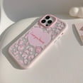 thumbnail image 3 of Pink Leopard Love Heart Letters Clear Soft  for iPhone Case (Pink,iPhone 13 Pro Max), 3 of 6