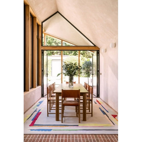 Handmade Modern Abstract Design Hand Tufted Area Rug Hand Tuft Wool Rug