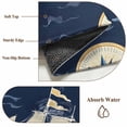 thumbnail image 6 of 3'x5' Area Rugs, Navy Blue Boat Coastal Indoor Outdoor Area Rug for Living Room Bedroom, Summer Sea Beach Ocean Nautical Washable Bathroom Rugs Kitchen Floor Carpet Mats Home Decor Aesthetic, 6 of 8