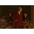 thumbnail image 3 of Stanisław Lentz 14x11 Black Modern Framed Museum Art Print Titled - In a Tavern, 3 of 5