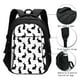 thumbnail image 3 of Fotbe Black Rabbit Mochila con Estampado y Puerto USB para Hombre y Mujer, Mochila Antirrobo, Mochila de Viaje, Mochila Escolar, Mochila Universitaria, 3 of 7
