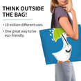 thumbnail image 2 of Rateoe Goose Holding an Umbrella Tote Bag - Waterproof Lightweight Handbags Travel Shoulder Bag for Hiking Yoga Gym Swimming Travel Beach, 2 of 8