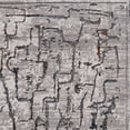 thumbnail image 2 of 7' Grey Machine Woven Abstract  Indoor Runner Rug, 2 of 3
