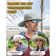thumbnail image 3 of EINSKEY Sombrero para el sol para hombres y mujeres con protección UV, sombrero de verano, sombrero de jardín, sombrero plegable de safari con protección solar, sombrero impermeable para senderismo, 3 of 7