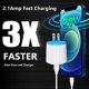 thumbnail image 2 of Cargador de pared USB AndHot 5Pack 2.1Amp Cargador rápido de doble puerto para iPhone 14 13 12 11 Pro, 2 of 3