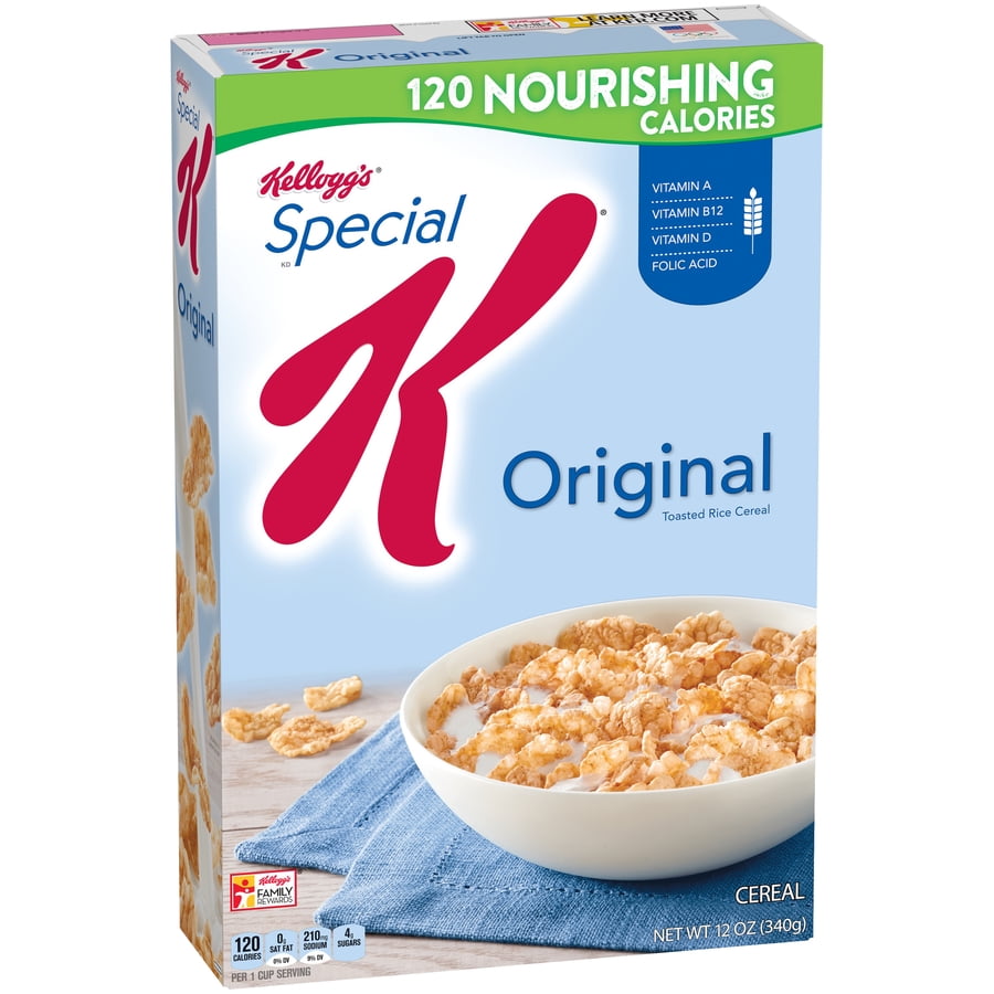 (14 Packs) Kellogg's Special K Original Toasted Rice Cereal, 12 Oz