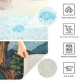 thumbnail image 3 of Yayeee Bath Rugs for Bathroom Floor Set of 2 Non Slip Fluffy Soft Absorbent Mat, Retro Pine Tree, 3 of 7