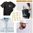 thumbnail image 6 of 18 Pcs 9 Styles Golden Embroidery Flower Patches Iron on/Sew on Golden Floral Lace Appliques Ethnic Style Patches Sewing Craft Decoration for Clothes Decoration and DIY Craft, 6 of 6