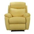 thumbnail image 3 of FC Design Modern Power Recliner Chair With USB Charging Port And Pillow Top Arms in Yellow Finish, 3 of 7