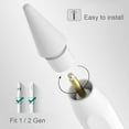 thumbnail image 2 of PINHEN 16 Pack Replacement Tips for Apple Pencil 1st Generation/ 2nd Generation Tips, iPad Pencil Nibs Accessories for Apple Pen Pro/USB-C/ 1/2 Gen, White, 2 of 7