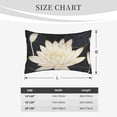 thumbnail image 4 of Xecao Golden Lotus for Decorative Throw Pillow Case for Couch,Sofa or Bed Set,Pillow Cover for Sofa Home Decor Ideal Gift(Pillow core not included)-20"x30", 4 of 6
