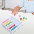 thumbnail image 1 of Juego de bolas de colores, juguetes para clasificar colores, juguetes para combinar, actividades de aprendizaje preescolar, motricidad fina para niños, 1 of 8
