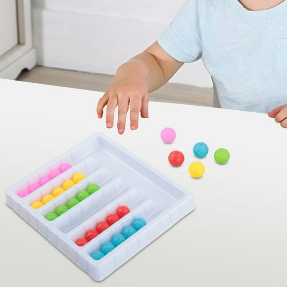 Juego de bolas de colores, juguetes para clasificar colores, juguetes para combinar, actividades de aprendizaje preescolar, motricidad fina para niños