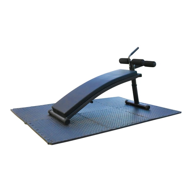 X Factor Sit Up Bench Curved Adjustable Utility Workout Decline AB