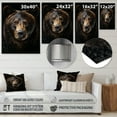 thumbnail image 4 of Designart "Majestic Bear s Self-Portrait I" Animals Bear Metal Wall Art, 4 of 5