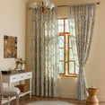 thumbnail image 6 of Vireellx Floral 84 Inches Curtains for Bedroom Jacquard Drapes Bird Patterned Semi Sheer Boho Living Room Window Curtains 2 Panels Farmhouse Rod Pocket Light Filtering Decorative Window Treatments, 6 of 7