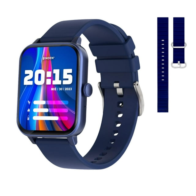 Smartwatch Binden Era Day Win 1.8 pulgadas Llamadas Correa azul