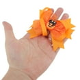thumbnail image 4 of Unique Bargains 1 Pc Duckbill Clip Halloween Mesh Hair Clip for Women Orange, 4 of 5