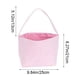 thumbnail image 3 of Bolsa De Tela Bolsa de lona con forma de cesta de conejo de Pascua rosa para niños, ideal como regalo de fiesta de búsqueda de huevos de Pascua (1 unidad) JASKFLY, 3 of 8