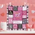 thumbnail image 1 of LHSHID Birthday Gifts for 13 Year Old Girls 13th Birthday Decorations for Girls Daughter Granddaughter Sister 13 Year Old Girl Gifts Ideas Gift for 13+ Year Old Girl Blanket 30"x40", 1 of 6