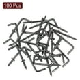 thumbnail image 3 of Uxcell 80 Pack L Shape Hooks, 1 Inch Right Angle Screw Hooks for Hanging, Black Bronze, 3 of 7