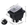 thumbnail image 5 of 16A LED Lighted Rocker Switches 6 Pin 2 Position Rocker Toggle Switches, 5 of 9