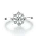 thumbnail image 4 of 925 Silver CZ Band Women's White/Yellow Gold Filled Wedding Party Ring Size 4-9, 4 of 7