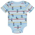 thumbnail image 5 of Disney Mickey Mouse Donald Duck Pluto 5 Pack Ribbed Bodysuits Gingham Newborn to Infant, 5 of 5