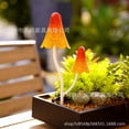 thumbnail image 6 of Lawn & Garden Decorative Stake, Garden Decorations Outdoor, Blue Mushroom Decor, Metal Yard Art, Fairy Garden Decor, 12X6 Inch Dual-Headed Painted Iron Mushroom Plug Stake, Blue, 6 of 7