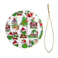 thumbnail image 2 of Adorno navideño colgante Grin-Ch para árbol de Navidad: adornos colgantes de cerámica para fiestas: ideas para regalar adornos navideños, 2 of 8