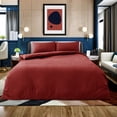 thumbnail image 4 of Deconovo Microfiber Bedding Sheet Set, Brushed Soft Bed Sheets for Home, Queen, Burgundy, 4 Piece, 4 of 8