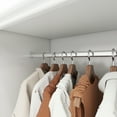 thumbnail image 5 of Idealcabin Freestanding Wardrobe Armoire With Drawers, Modern Bedroom Wardrobe Closet for Hanging Clothes, Wood Cabinet with Shelves, 5 of 7