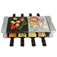 thumbnail image 1 of Dual Cheese Raclette Table Grill w Non-stick Grilling Plate and Cooking Stone- Deluxe 8 Person Electric Tabletop Cooker- Melt Cheese and Grill Meat and Vegetables at Once, 1 of 1
