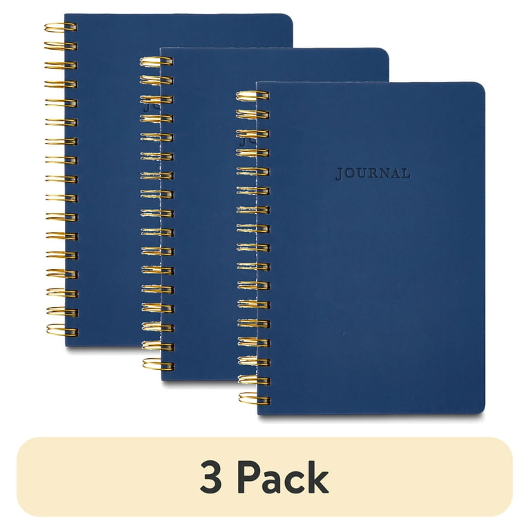 Pen+Gear Navy Spiral Journal, 240 Ruled Pages, 3-Pack photo 1